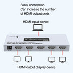 DTECH DT-7144A HDMI 2.0 1 In 4 Out 4K X 2K HD Video Splitter, CN Plug, DT-7144A