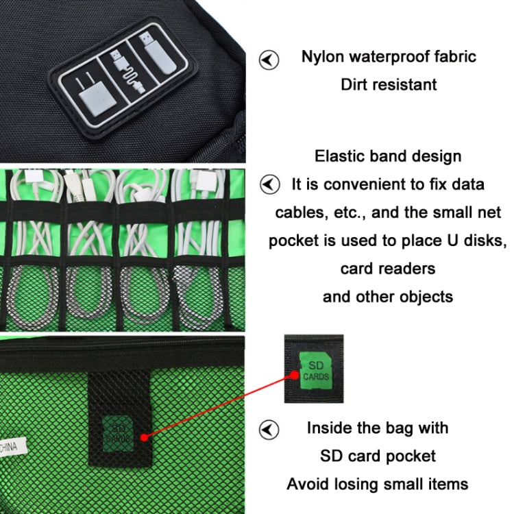 Multifunctional Portable Mobile Phone Digital Accessories U Disk Storage Bag, Blue, Black, Green, Grey, Navy, Orange, Rose Red, Royal Blue, Peacock Green, Yellow, Purple, Pink