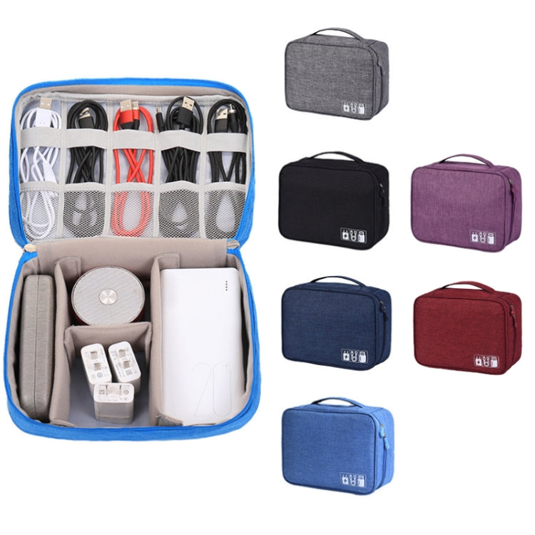 Multifunctional Cationic Digital U Disk Data Cable Storage Bag, a15 Wine Red, a15 Navy, a15 Blue, a15 Purple, a15 Black, a15 Grey