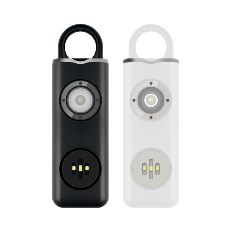 Anti-wolf Alarm Rechargeable Female Student Self-defense Keychain, Rechargeable Black, Rechargeable White