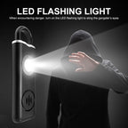 Anti-wolf Alarm Rechargeable Female Student Self-defense Keychain, Rechargeable Black, Rechargeable White
