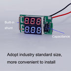 Dual-Display Voltage Current Meter Digital DC Voltage Meter, 10A (Red), 10A (Red Blue), 50A (Red), 50A (Red Blue)