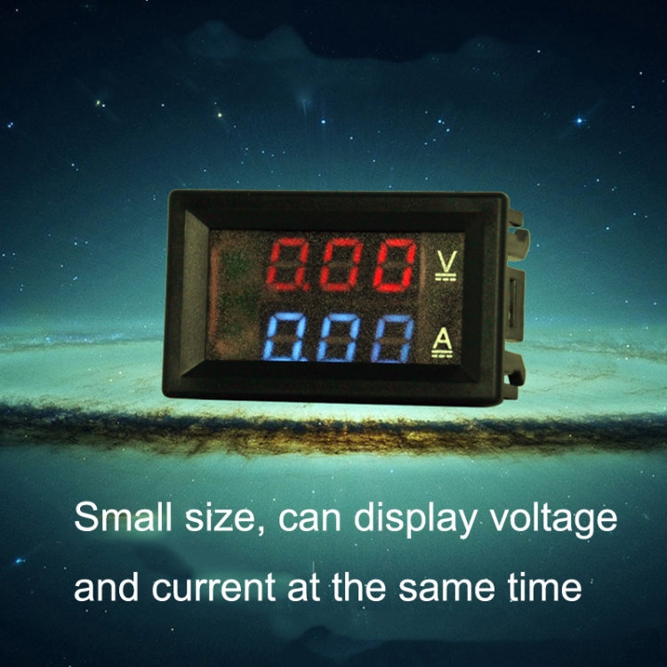 Dual-Display Voltage Current Meter Digital DC Voltage Meter, 10A (Red), 10A (Red Blue), 50A (Red), 50A (Red Blue)