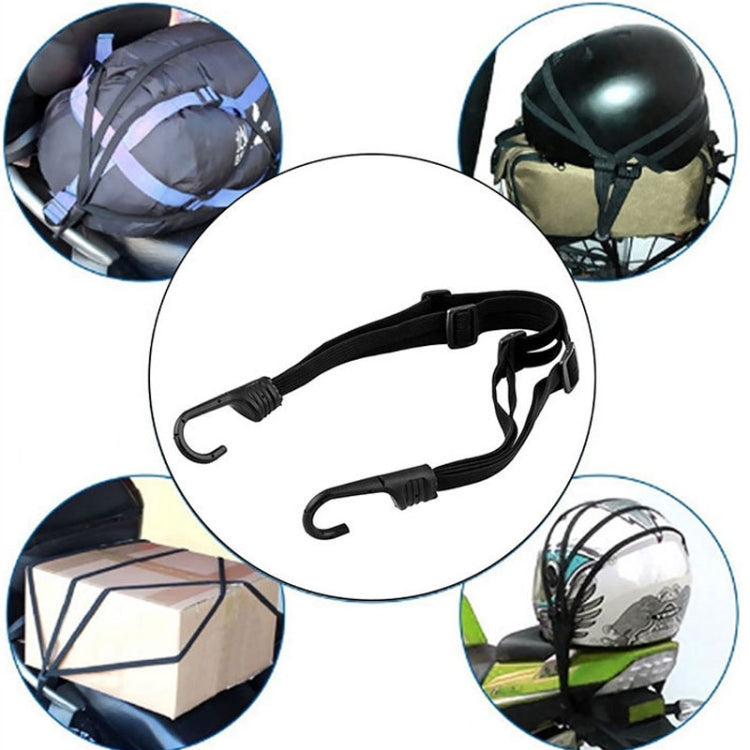 3 PCS Motorcycle Helmet Luggage Strap Universal Elastic Band Fuel Tank Net Rope, 3 PCS