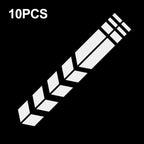 10 PCS Car Stripe Reflective Sticker Motorcycle Fender Arrow Stickers, 10 PCS Silver, 10 PCS Red, 10 PCS Blue, 10 PCS Yellow, 10 PCS Green, 10 PCS range, 10 PCS Black