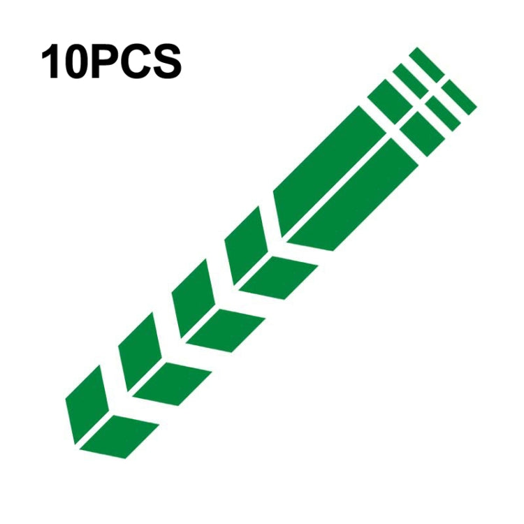 10 PCS Car Stripe Reflective Sticker Motorcycle Fender Arrow Stickers, 10 PCS Silver, 10 PCS Red, 10 PCS Blue, 10 PCS Yellow, 10 PCS Green, 10 PCS range, 10 PCS Black
