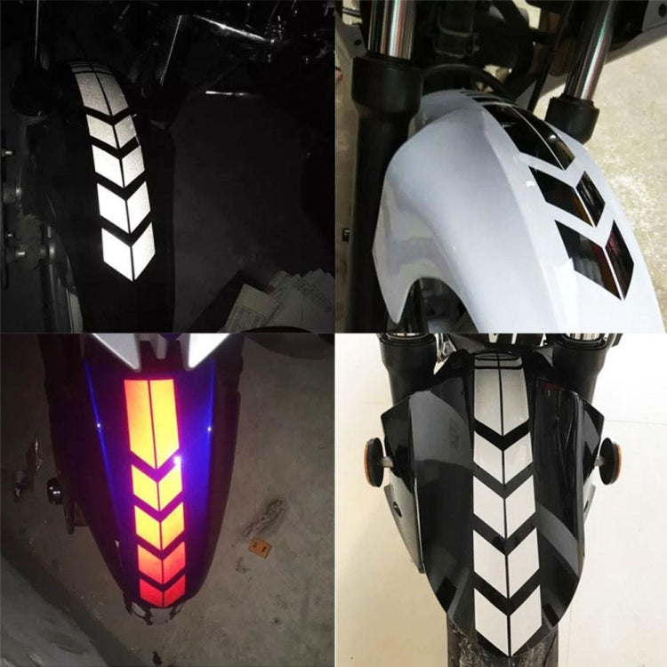 10 PCS Car Stripe Reflective Sticker Motorcycle Fender Arrow Stickers, 10 PCS Silver, 10 PCS Red, 10 PCS Blue, 10 PCS Yellow, 10 PCS Green, 10 PCS range, 10 PCS Black