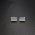 2 Sets Drone Body Remote Control Charging Port Dust Plug for DJI Mini 3 Pro, Transparent, Black, Transparent+Black