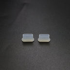 2 Sets Drone Body Remote Control Charging Port Dust Plug for DJI Mini 3 Pro, Transparent, Black, Transparent+Black