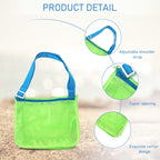 Children Shell Collection Bag Beach Toys Organizer Storage Bag, Toys Storage Bag(Purple Blue), Toys Storage Bag(Yellow Green), Toys Storage Bag(Red Navy), Toys Storage Bag(Green Royal Blue), Toys Storage Bag(Navy Lake Blue)                             ...