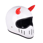 2PCS Motorcycle Horn Sucker Helmet Decoration, Red, Black, Pink, Light Blue, Blue, White, Green