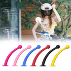 4PCS Motorcycle Helmet Soft Silicone Tentacle Sucker Decoration, Yellow, Black, Red, Peach Red, Light Pink, Blue