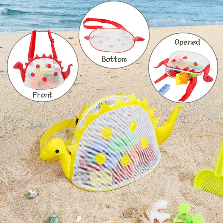 Dinosaur Children Beach Playing Sand Shell Storage Bag, Dinosaur Storage Bag(Blue), Dinosaur Storage Bag(Green), Dinosaur Storage Bag(Yellow), Dinosaur Storage Bag(Red), Dinosaur Storage Bag(Purple)