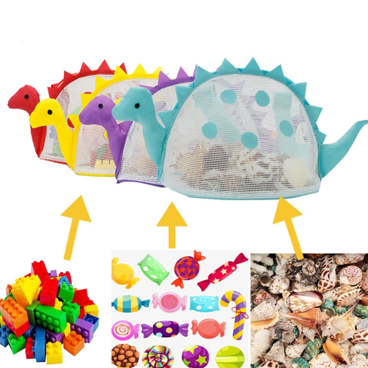 Dinosaur Children Beach Playing Sand Shell Storage Bag, Dinosaur Storage Bag(Blue), Dinosaur Storage Bag(Green), Dinosaur Storage Bag(Yellow), Dinosaur Storage Bag(Red), Dinosaur Storage Bag(Purple)