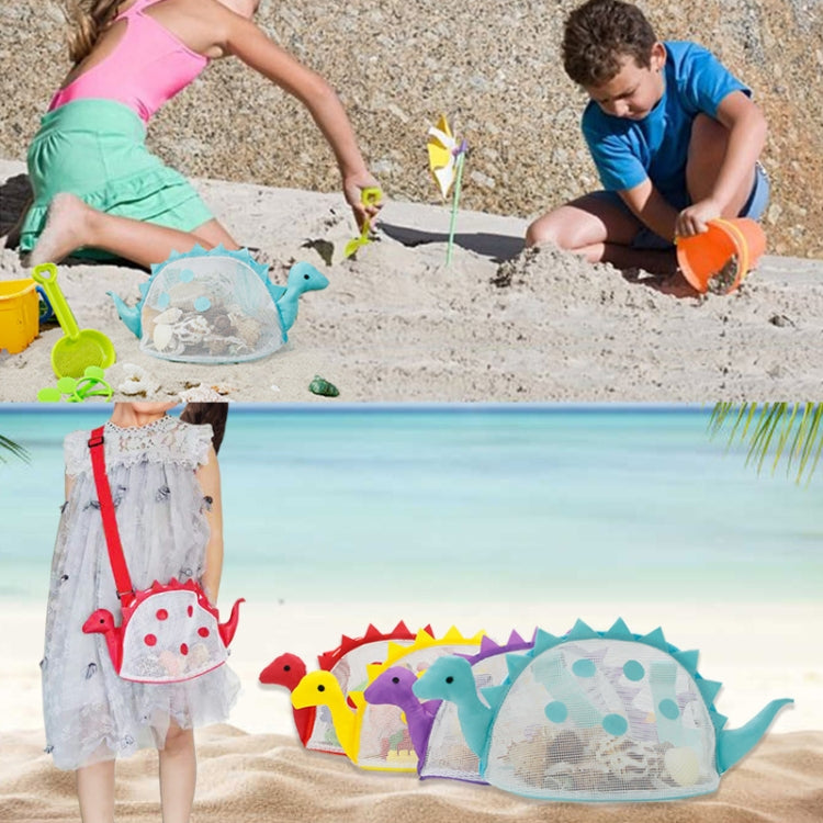 Dinosaur Children Beach Playing Sand Shell Storage Bag, Dinosaur Storage Bag(Blue), Dinosaur Storage Bag(Green), Dinosaur Storage Bag(Yellow), Dinosaur Storage Bag(Red), Dinosaur Storage Bag(Purple)