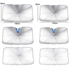 Car Windshield Telescopic Folding Thermal Insulation Parasol, Large, Large+2 PCS Side Sun Block, Large+4 PCS Side Sun Block, Small, Open Style Large, Open Style Small, Silver Coated Large, Silver Coated Small