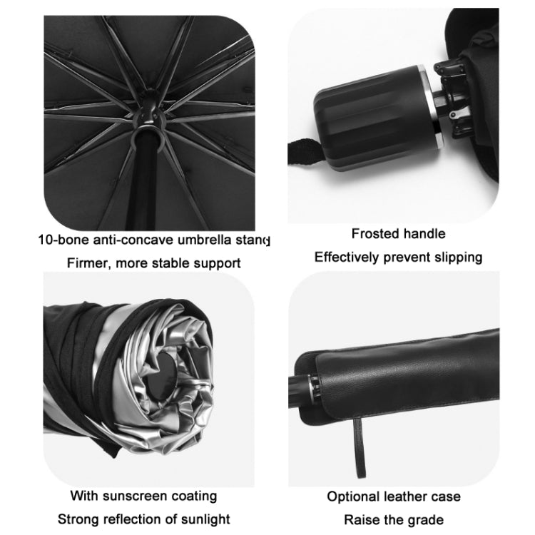 Car Windshield Telescopic Folding Thermal Insulation Parasol, Large, Large+2 PCS Side Sun Block, Large+4 PCS Side Sun Block, Small, Open Style Large, Open Style Small, Silver Coated Large, Silver Coated Small