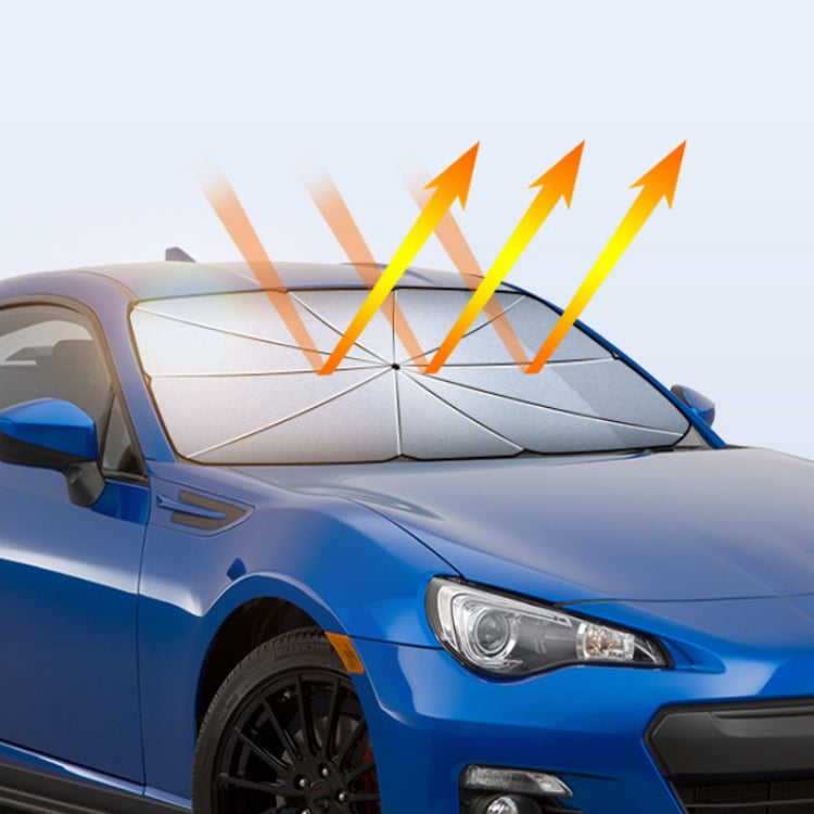 Car Windshield Telescopic Folding Thermal Insulation Parasol, Large, Large+2 PCS Side Sun Block, Large+4 PCS Side Sun Block, Small, Open Style Large, Open Style Small, Silver Coated Large, Silver Coated Small
