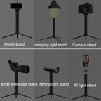 Foldable Portable Aluminum Alloy Tripod Light Stand Mobile Phone Live Tripod