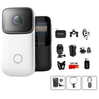 C200 4K Face Recognition WIFI Anti-Shake Outdoor Cycling Waterproof Sports Camera, ((White Set), (Black Set)