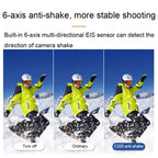 C200 4K Face Recognition WIFI Anti-Shake Outdoor Cycling Waterproof Sports Camera, ((White Set), (Black Set)