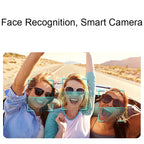 C200 4K Face Recognition WIFI Anti-Shake Outdoor Cycling Waterproof Sports Camera, ((White Set), (Black Set)