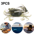 3 PCS HENGJIA SO068 Submerged Crab Hook Anti-hanging Bottom Ice Fishing Bait, 8cm 19g 1, 8cm 19g 2, 8cm 19g 3, 10cm 30g Orange, 10cm 30g Green, 10cm 30g Gray