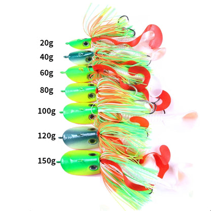 HENGJIA JIG Fish Head Beard Lead Hook, 20G, 40G, 60G, 80G, 100G, 120G, 150G