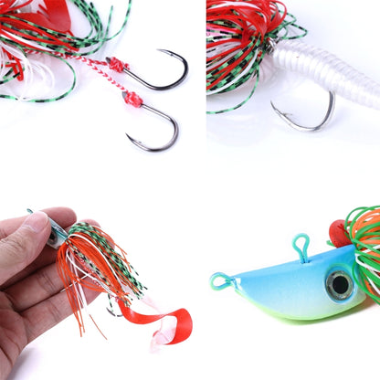 HENGJIA JIG Fish Head Beard Lead Hook, 20G, 40G, 60G, 80G, 100G, 120G, 150G