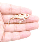 1 Set HENGJIA VIB013 Metal VIB Fake Bait Electroplated Hard Bait, 3.5cm 3g, 4cm 7g, 5.5cm 11g