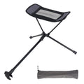Collapsible Footstool For Camping Foot Recliner Foot Rest, Gray, Black