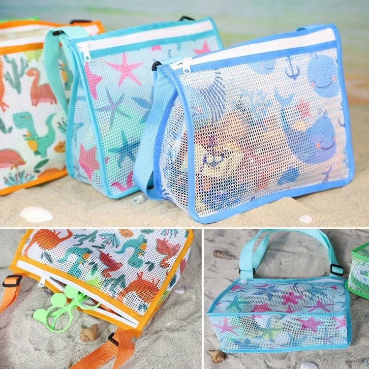 Printed Zipper Three-dimensional Beach Toy Bag For Children, Printed Zipper Bag(Starfish), Printed Zipper Bag(Dinosaur), Printed Zipper Bag(Whale), Printed Zipper Bag(Pearl Shell), Printed Zipper Bag(Crocodile)
