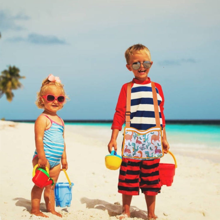 Printed Zipper Three-dimensional Beach Toy Bag For Children, Printed Zipper Bag(Starfish), Printed Zipper Bag(Dinosaur), Printed Zipper Bag(Whale), Printed Zipper Bag(Pearl Shell), Printed Zipper Bag(Crocodile)