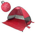Automatic Instant Pop Up Tent Potable Beach Tent,Size:, Light Blue, Red, Green, Lake Green, Fluorescent Green, Watermelon, Deep Blue Stripe, Orange Stripe, Lake Green Stripe, Pink Stripe, Navy Blue