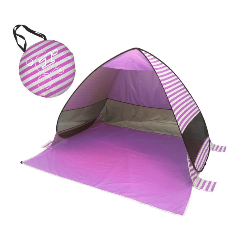 Automatic Instant Pop Up Tent Potable Beach Tent,Size:, Pink Stripe