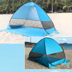 Automatic Instant Pop Up Tent Potable Beach Tent,Size:, Pink Stripe