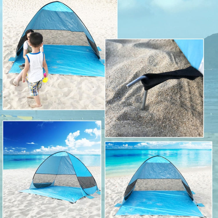 Automatic Instant Pop Up Tent Potable Beach Tent,Size:, Pink Stripe