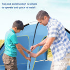 3 Sides Ventilated Spacious Outdoor Big Tent Sunscreen Rainproof Tent,Style:, Detachable Base Fabric, Ordinary