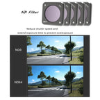 JUNESTAR Action Camera Filters For DJI Action 2,Style:, MCUV, CPL, ND4, ND8, ND16, ND32, ND64, ND1000, ND8PL, ND16PL, ND32PL, ND64PL, Macro 10X, Night, Star, CS-3IN1, CS-4in1, CS-4in1 (NDPL), CS-6IN1, CS-8in1