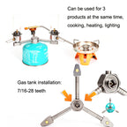 Outdoor Camping 3 In 1 Self-closing Aluminum Alloy Stove Adapter Tool, 3 In 1 Stove Adapter