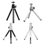 2PCS Projector Phone Stand Desktop Portable Telescopic Mini Metal Tripod, Style:, 2 Sections (Black), 2 Sections (Silver), 3 Sections (Black), 3 Sections (Silver)