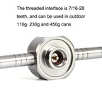 2 In 1 Outdoor Camping Aluminum Alloy Gas Tank Conversion Head Tool, 2 In 1 Gas Tank Conversion Head
