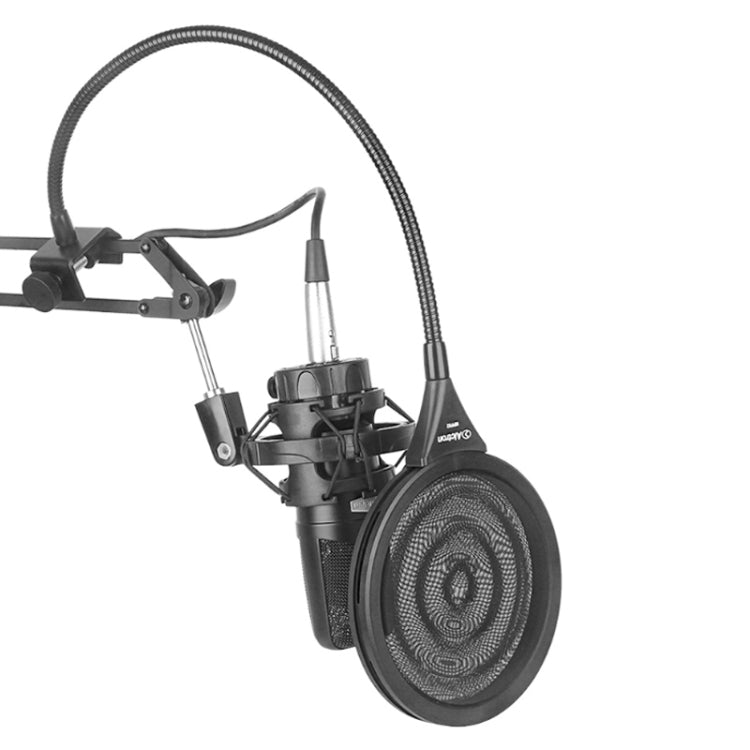 Alctron MPF02 Microphone Pop Filter for Studio Recording Anti-Noise With 450mm Steel Gooseneck