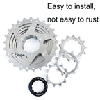 VG SPORTS Bicycle Lightweight Wear -Resistant Flywheel, 8 Speed Highway 11-25T, 8 Speed Highway 11-28T, 8 Speed Mountains 11-32T, 8 Speed Mountains 11-36T, 8 Speed Mountains 11-40T, 8 Speed Mountains 11-42T, 9 Speed Highway 11-25T, 9 Speed Highway 11-2...
