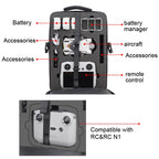 Waterproof Crossbody Bag Handbag Shoulder Bag for DJI Mini 3 Pro, For DJI Mini 3 Pro