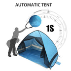 Screen Mesh Door Curtain Tent Automatic Pop Up Beach Sunshade Tent
