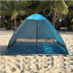 Screen Mesh Door Curtain Tent Automatic Pop Up Beach Sunshade Tent