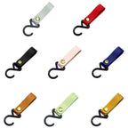 Outdoor Camping Tent PU Leather Multifunctional Storage Hook, Grey, Red, Black, Pink, Blue, Brown, Green, Orange