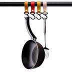 Outdoor Camping Tent PU Leather Multifunctional Storage Hook, Grey, Red, Black, Pink, Blue, Brown, Green, Orange
