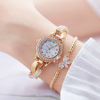 BS Bee Sister FA1531  Butterfly Cross Full Diamond Ladies Watch Bracelet Watches, Gold, Silver, Rose Gold